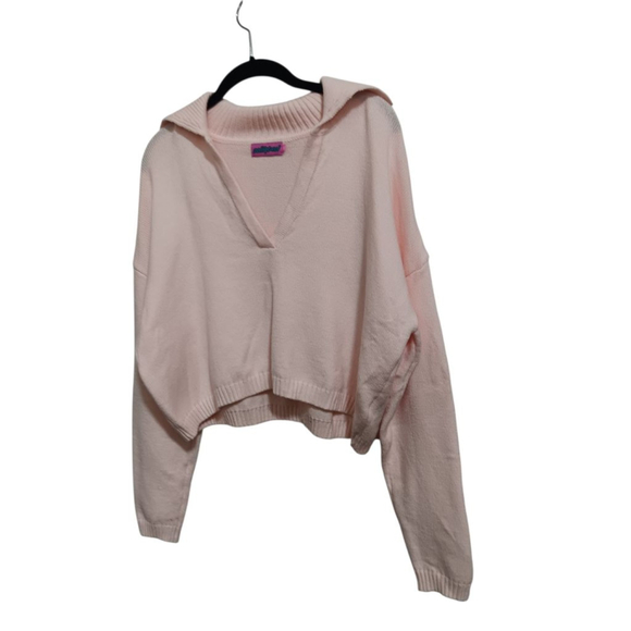 Edikted Pullovers
Marcie Oversize Crop Sweater in Light Pink - Picture 7 of 13